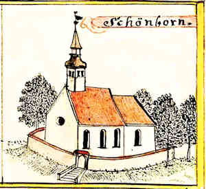 Schönborn - Kościół, widok ogólny